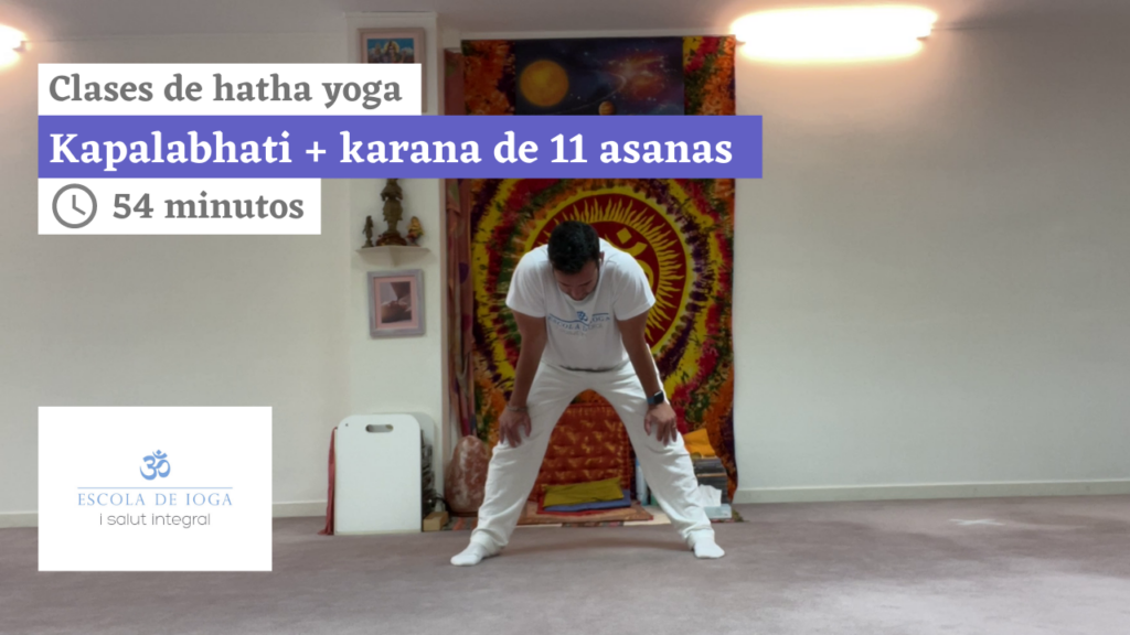 Hatha yoga: kapalabhati + karana de 11 asanas