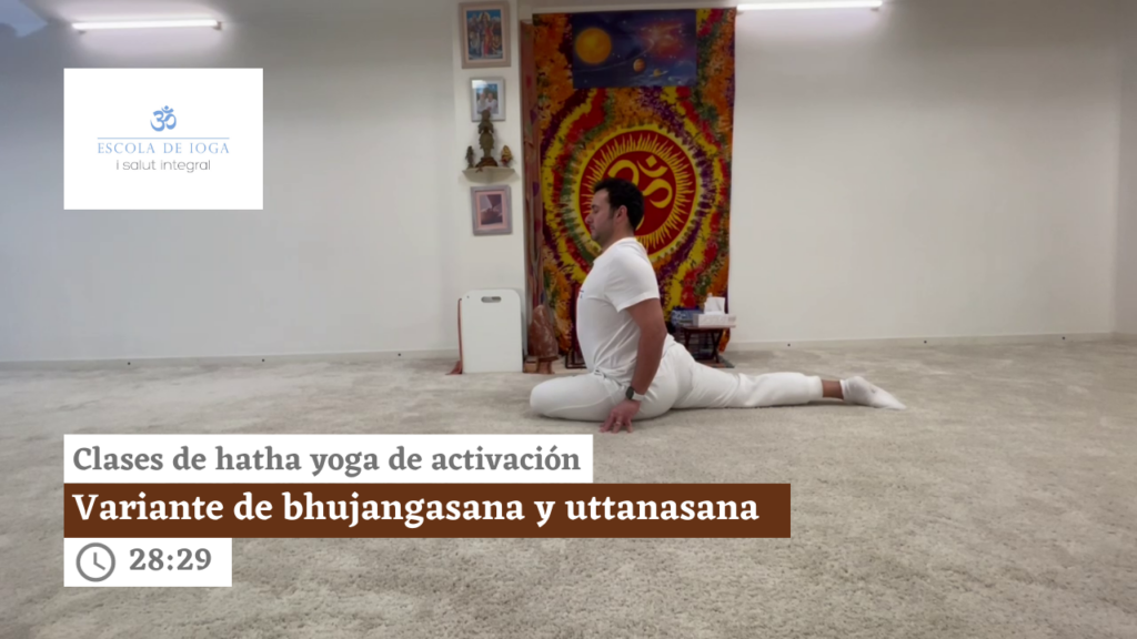 Hatha yoga de activación: variante de bhujangasana y uttanasana