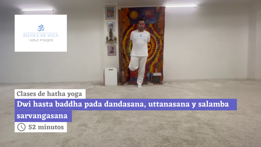 Hatha yoga: dwi hasta baddha pada dandasana, uttanasana y salamba sarvangasana